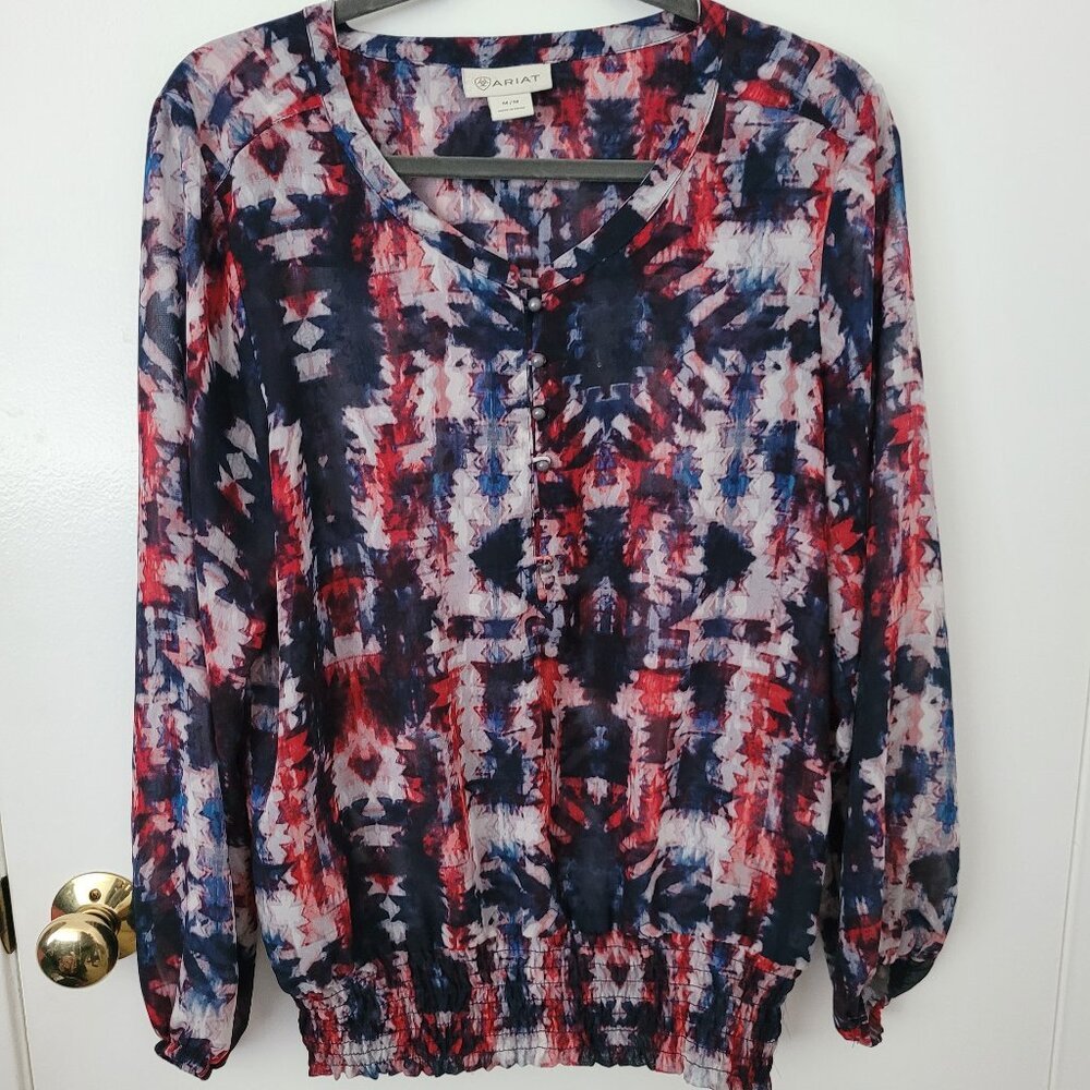 Ariat Women Geometric Top Size M